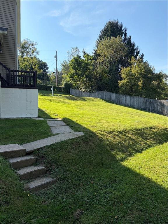 Large yard