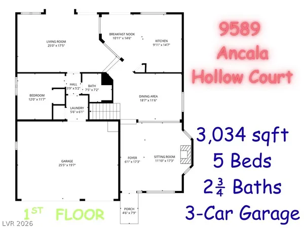 $3,995 | 9589 Ancala Hollow Court, Las Vegas, NV 89148