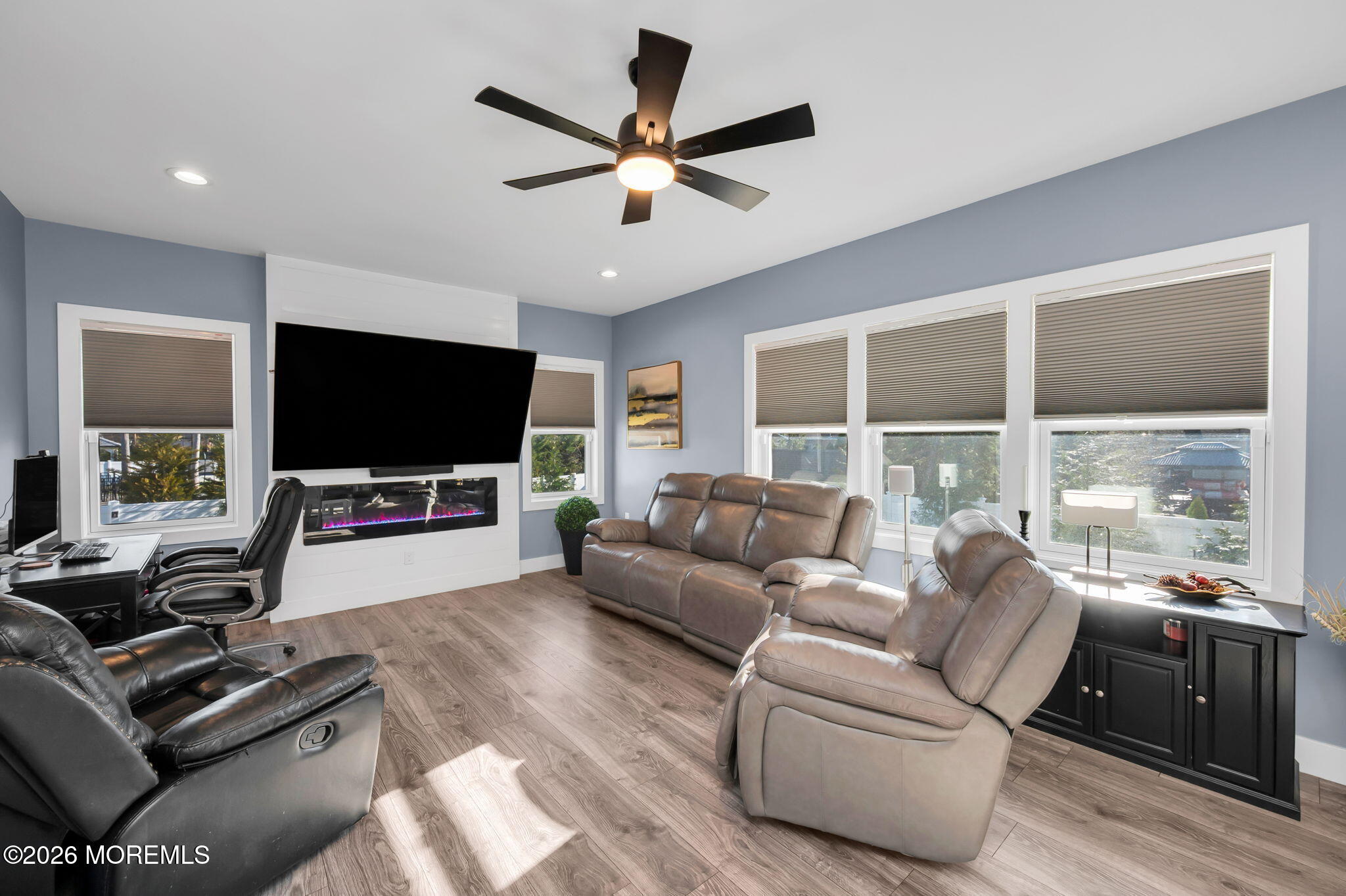 312 Elm Court Brick, NJ 08723 - Photo 15 of 57 a living room with furniture and a flat screen tv