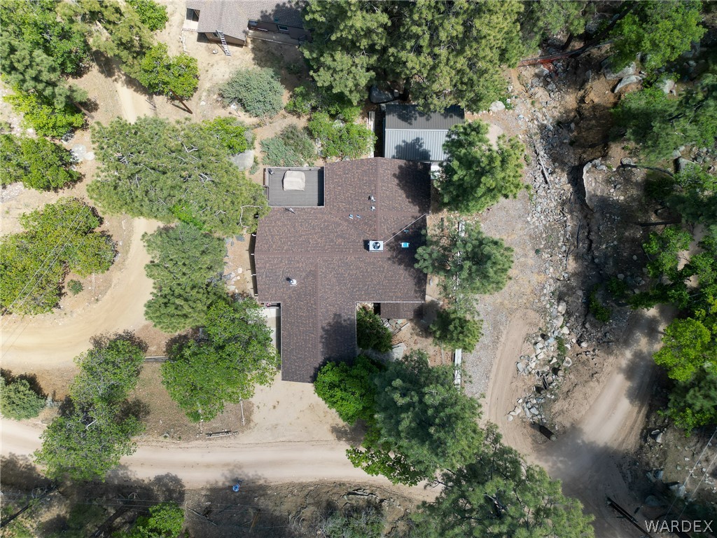 6615 Flag Mine Road Kingman, AZ 86401 - Photo 4 of 72 an aerial view of a house with yard and outdoor seating