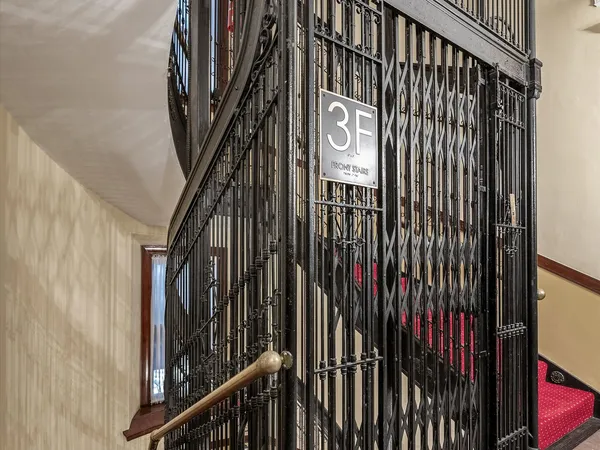 a view of a staircase