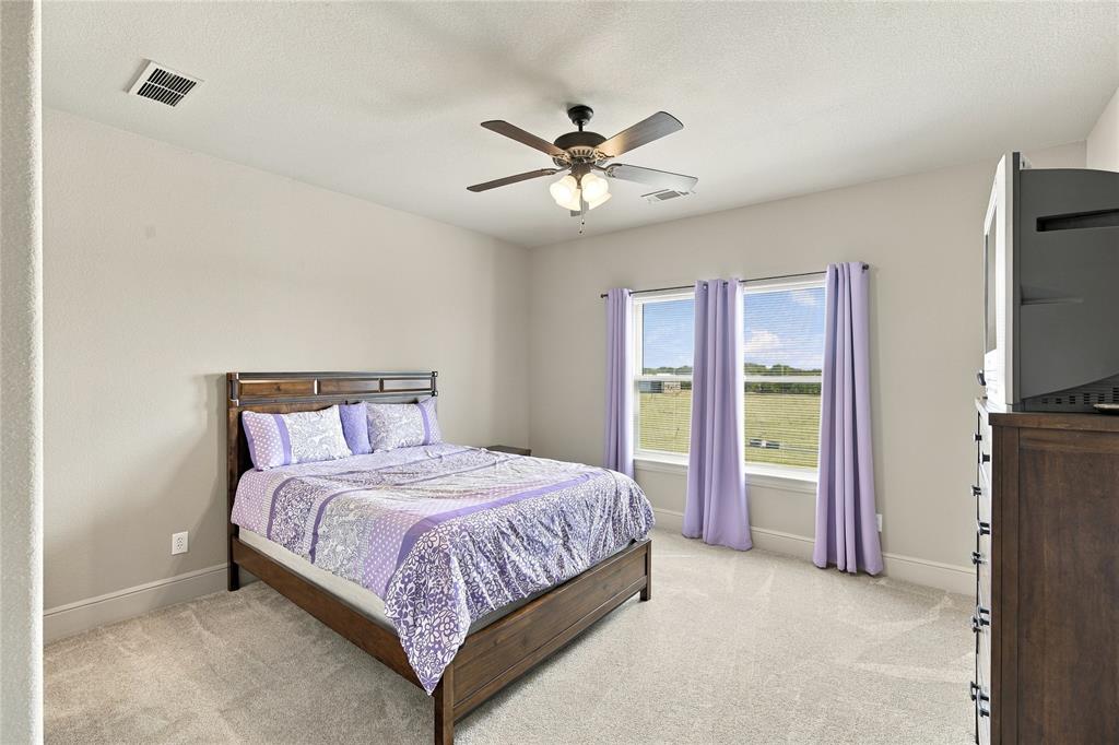 1180 Wiggins Road Maypearl, TX 76064 - Photo 28 of 40 Neutral wall tones and dual windows give this bedroom a calm, versatile feel, ideal as a guest room, home office, or nursery.