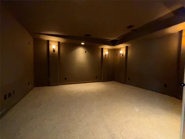 a view of a backyard with a garden