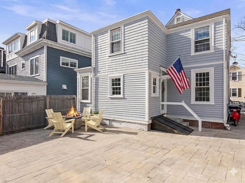 43 Howard Street Newport, RI 02840 - Photo 6 of 30 Back patio and parking area