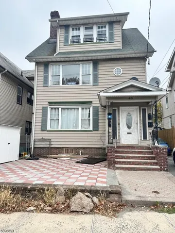 a front view of a house