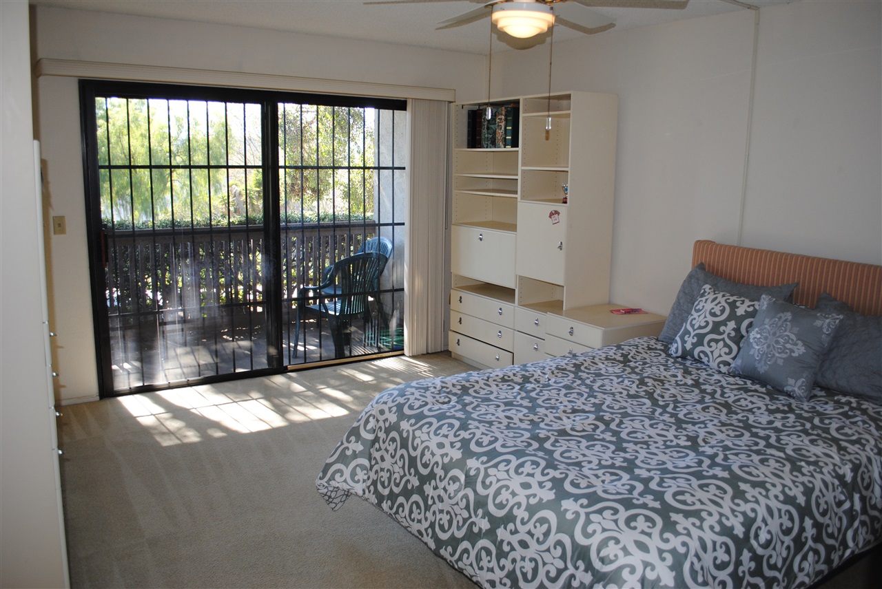 6343 Rancho Mission Road, Unit 2 San Diego, CA 92108 - Photo 5 of 24 Viewing to patio off Master bed room access.