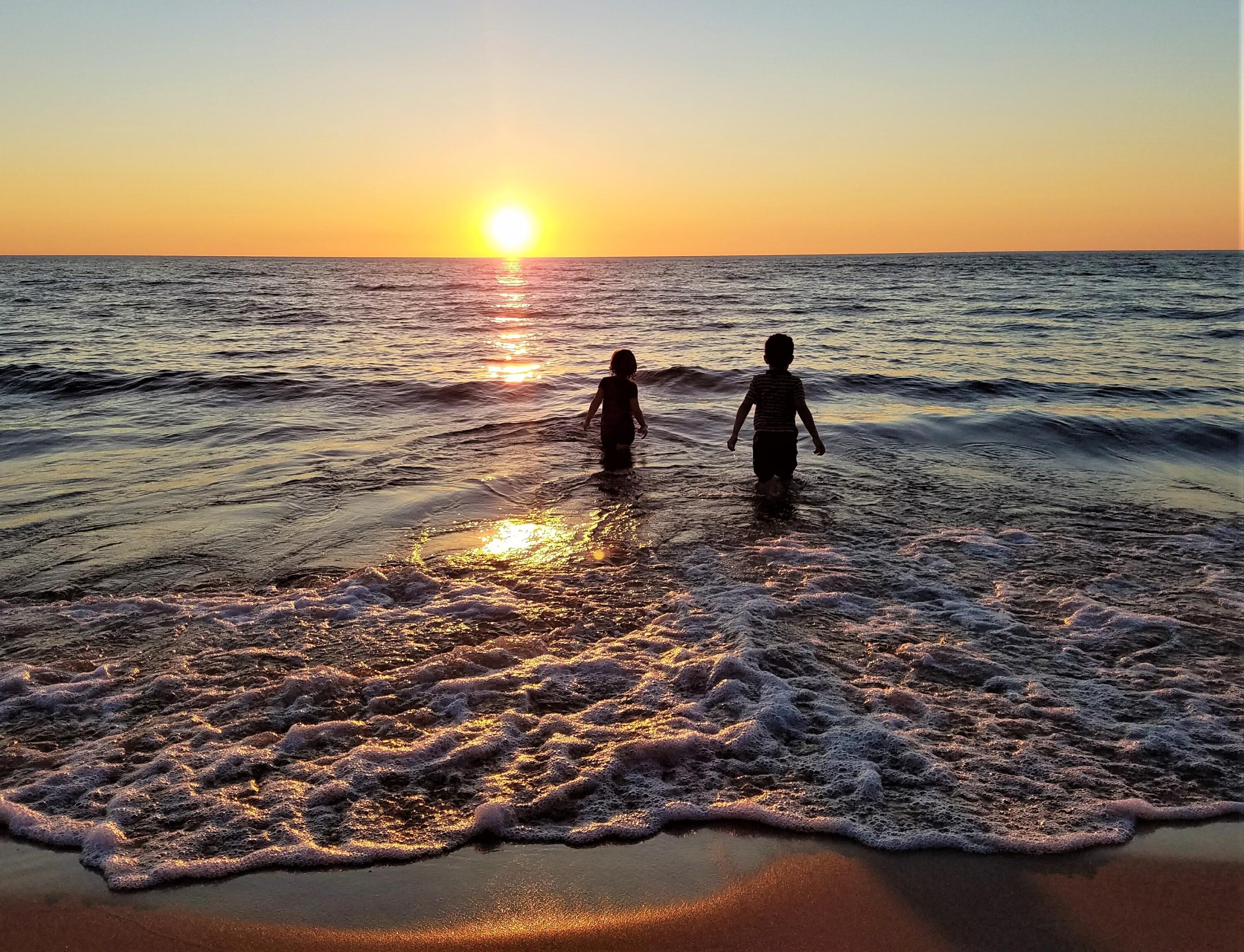 Eagle Ridge Circle Onekama, MI 49675 - Photo 17 of 27 Sunset with kids