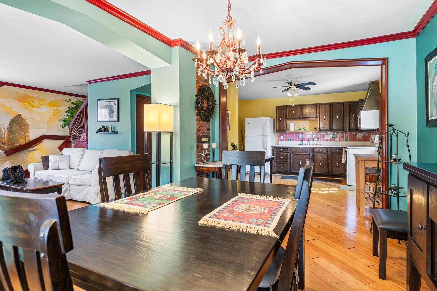 315 Edgemore Road Secane, PA 19018 - Photo 11 of 35 Open kitchen and dining areas.