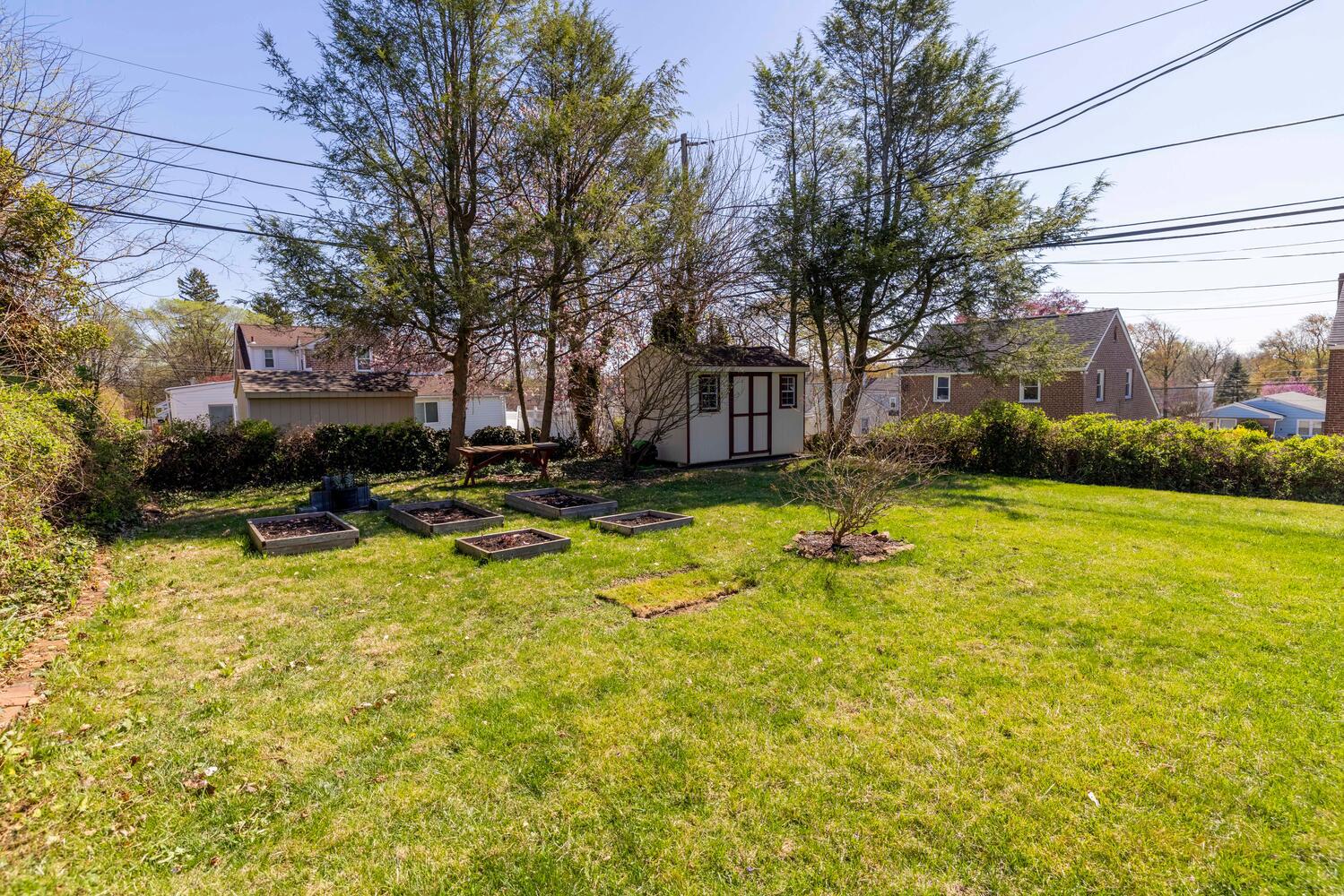 315 Edgemore Road Secane, PA 19018 - Photo 30 of 35 Spacious backyard with garden shed.