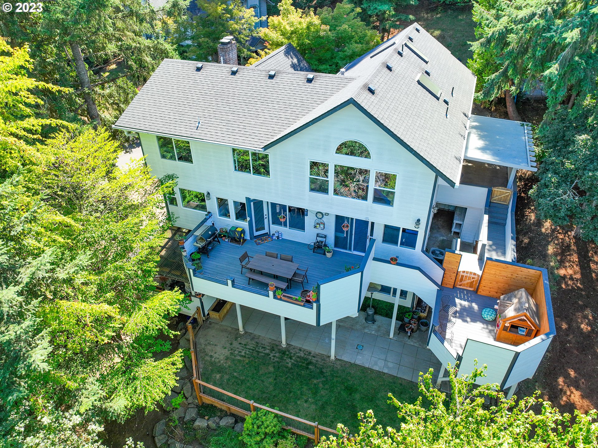 3875 Ashford Drive Eugene, OR 97405 - Photo 1 of 44 a aerial view of a house with swimming pool and sitting area