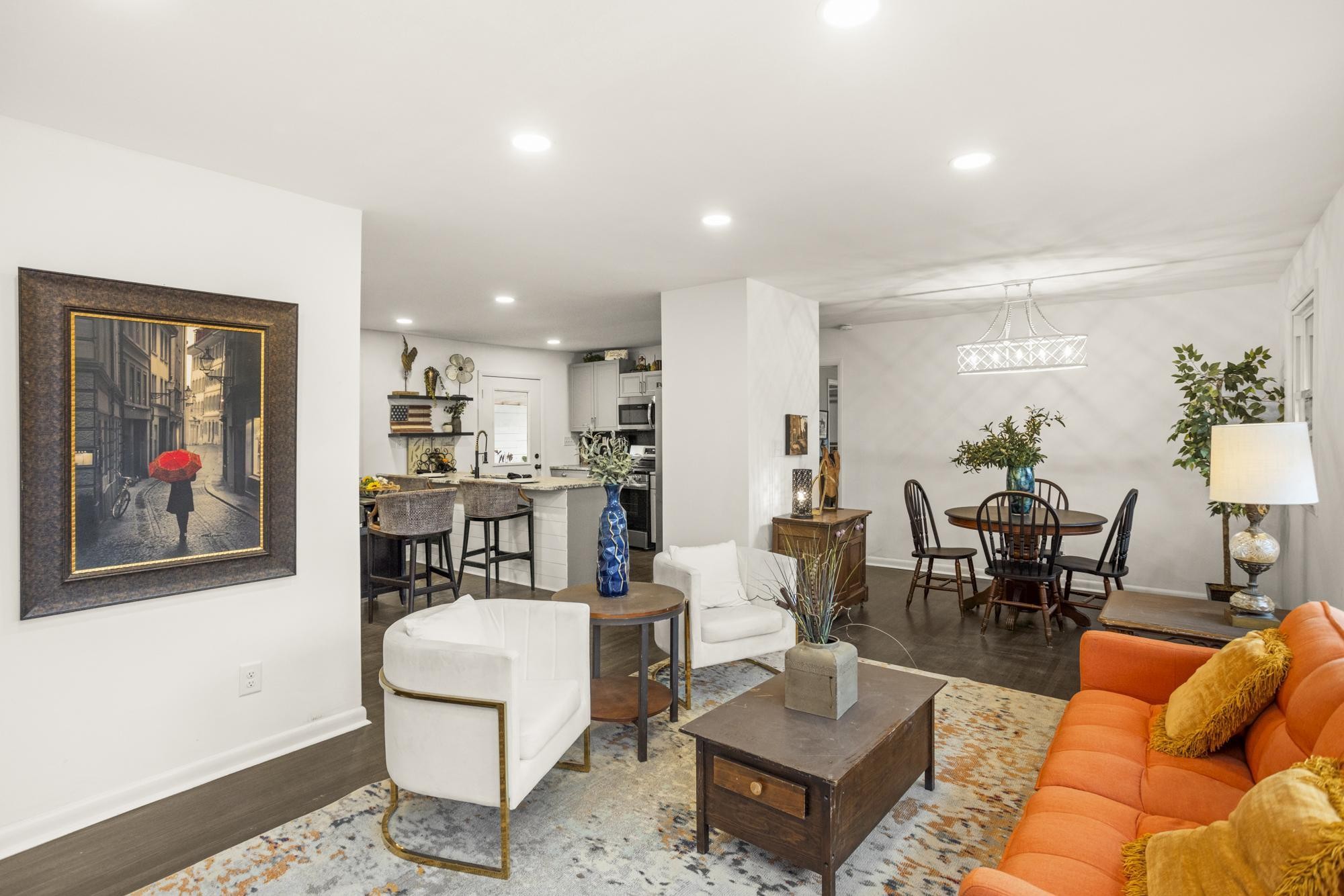 306 Kemper Drive South Madison, TN 37115 - Photo 7 of 42 a living room with furniture a rug and kitchen view