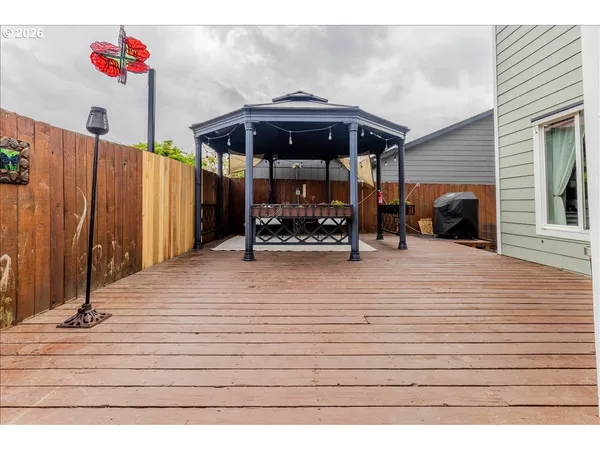 a view of outdoor space and deck