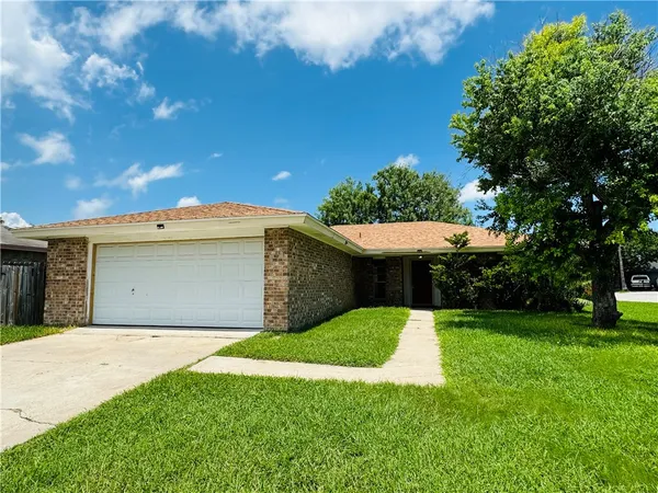 a view of a backyard with potted plants