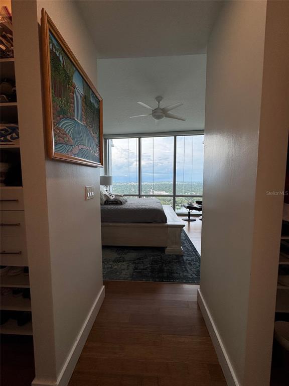 150 East Robinson Street, Unit 2409 Orlando, FL 32801 - Photo 15 of 26 a view of a hallway with a window
