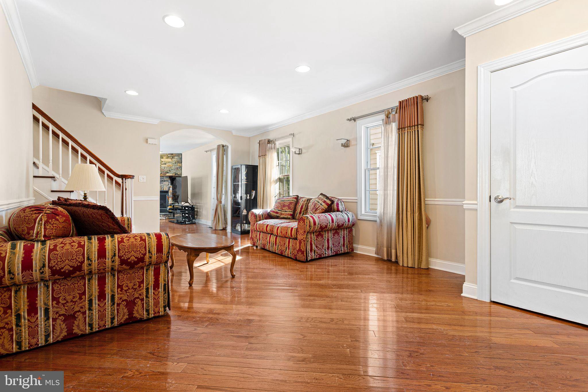156 Ardmore Avenue Haddonfield, NJ 08033 - Photo 4 of 36 a living room with furniture and a wooden floor