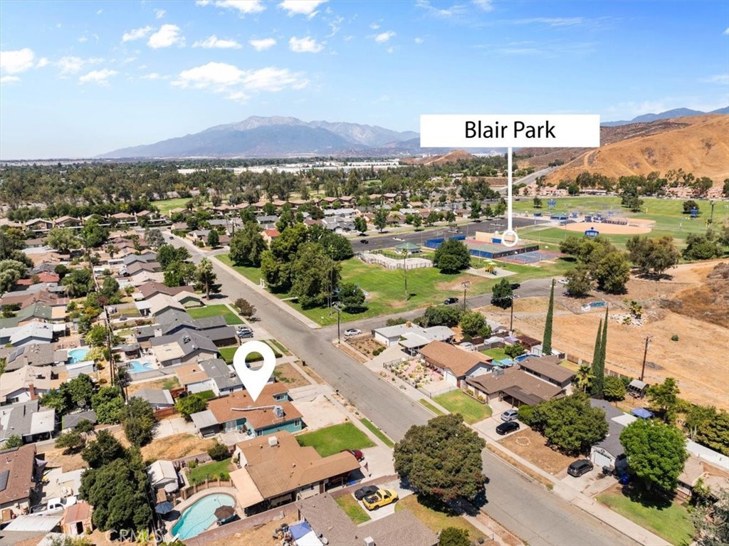 1417 West Marshall Boulevard San Bernardino, CA 92405 - Photo 28 of 39 an aerial view of a city with lots of residential buildings