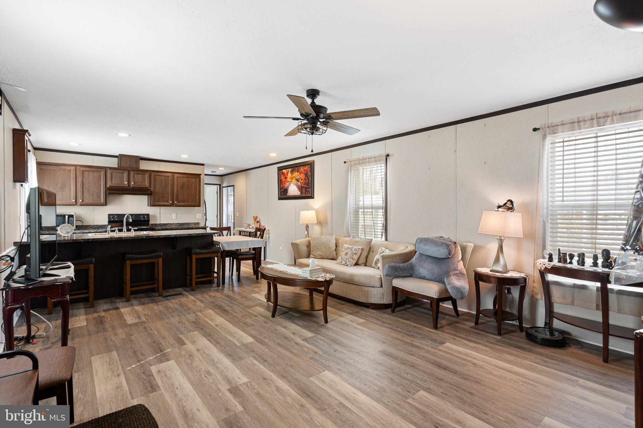 Spacious living area with modern charm.