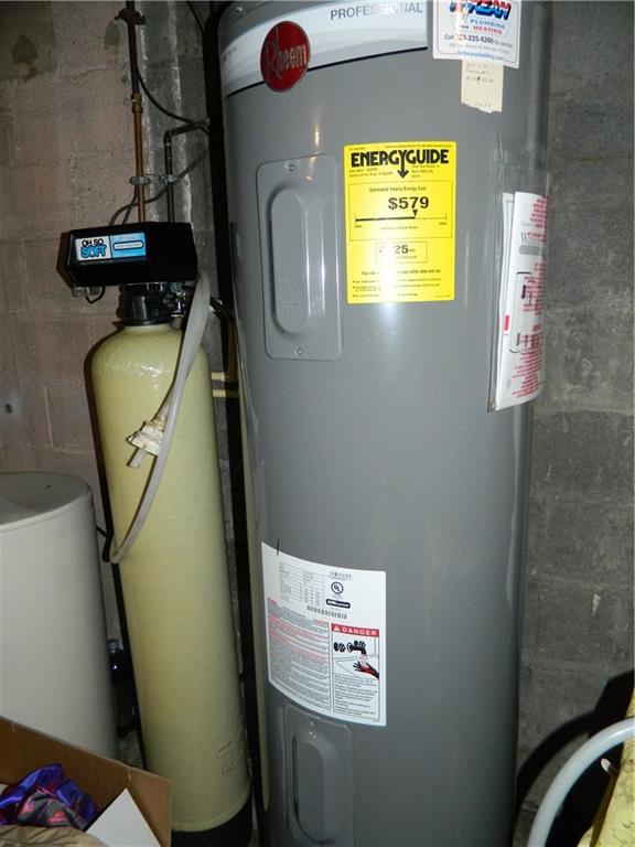 82 Elm Road Hickory, PA 15340 - Photo 23 of 25 The 50 gallon Rheem hot water tank is approximately 1 1/2 years old.