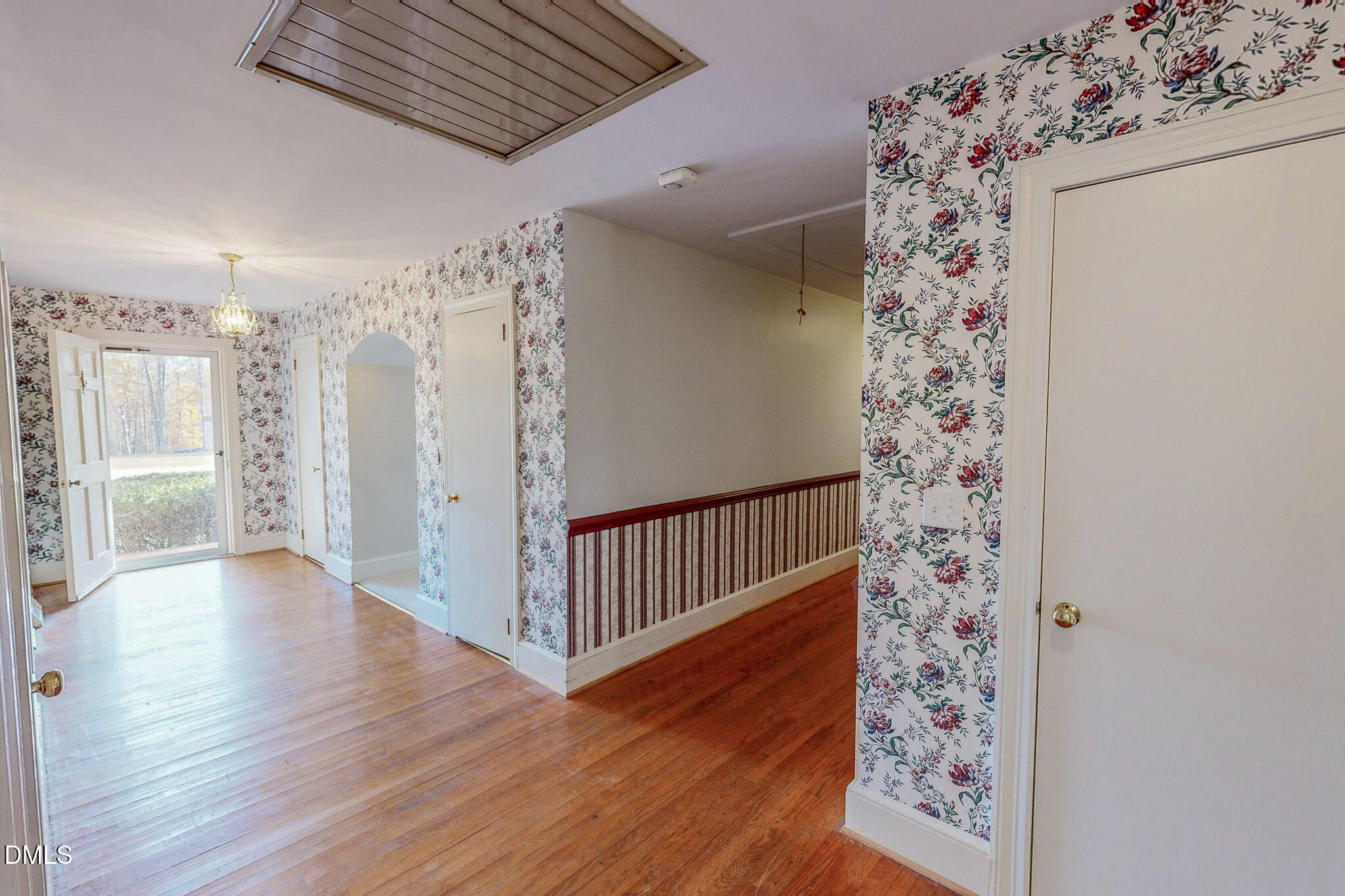 8758 Hurdle Mills Road Hurdle Mills, NC 27541 - Photo 15 of 53 a view of entryway with wooden floor