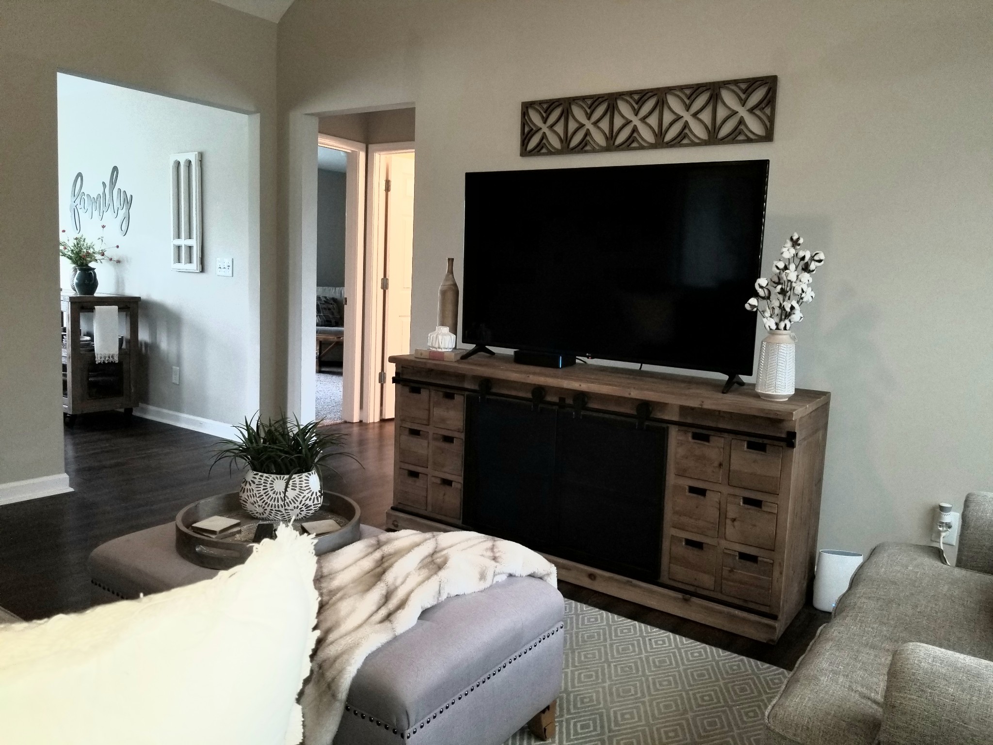 145 A T G T Road Portland, TN 37148 - Photo 10 of 41 a bedroom with a bed and a flat screen tv