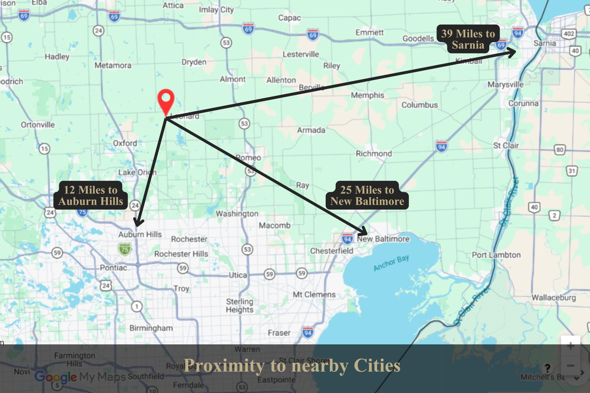 Vl Lake George Road Leonard, MI 48367 - Photo 15 of 15 VL Lake George _Proximity