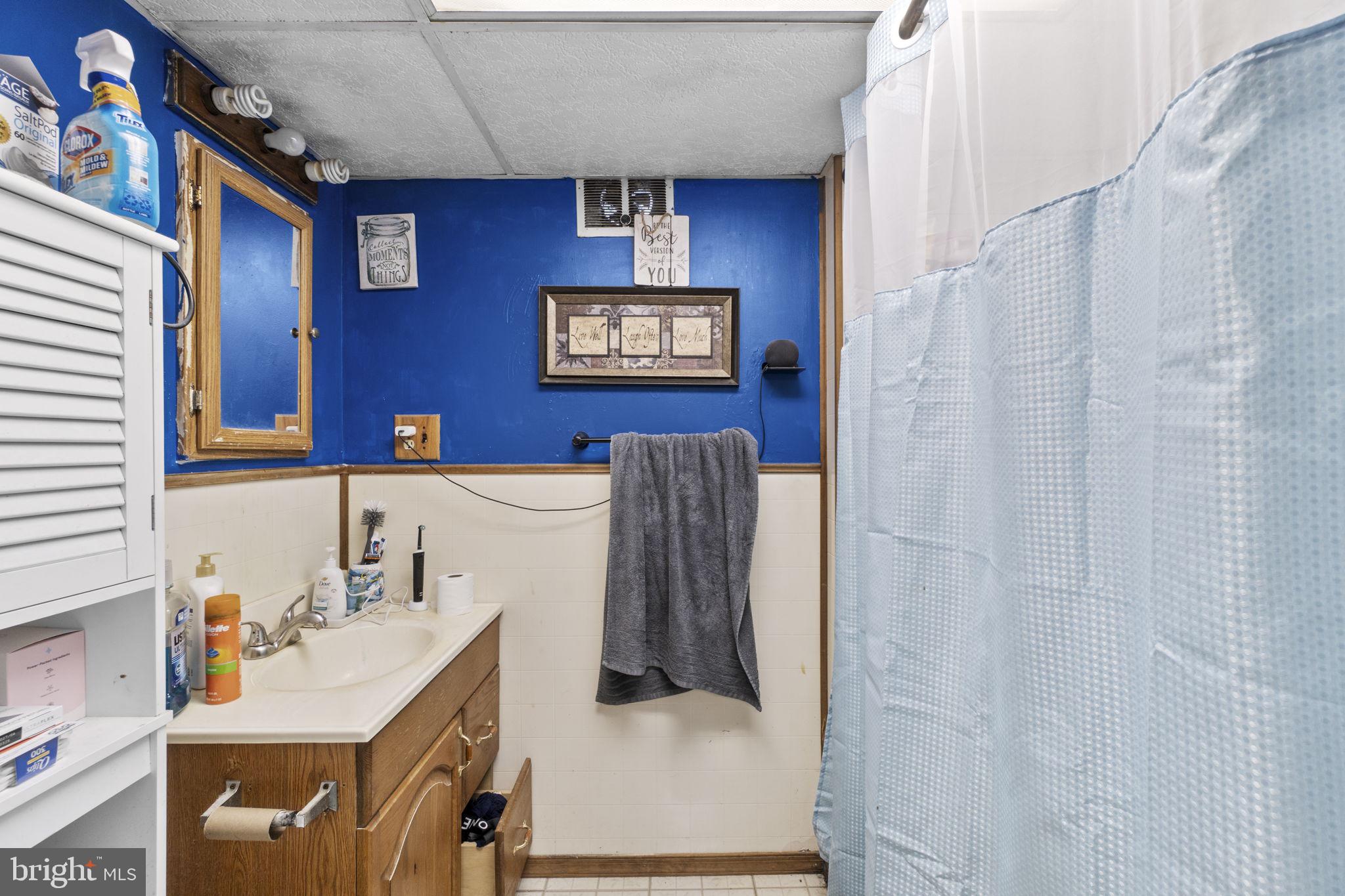 6403 Ford Road Frederick, MD 21702 - Photo 16 of 19 a bathroom with a sink a mirror and a shower