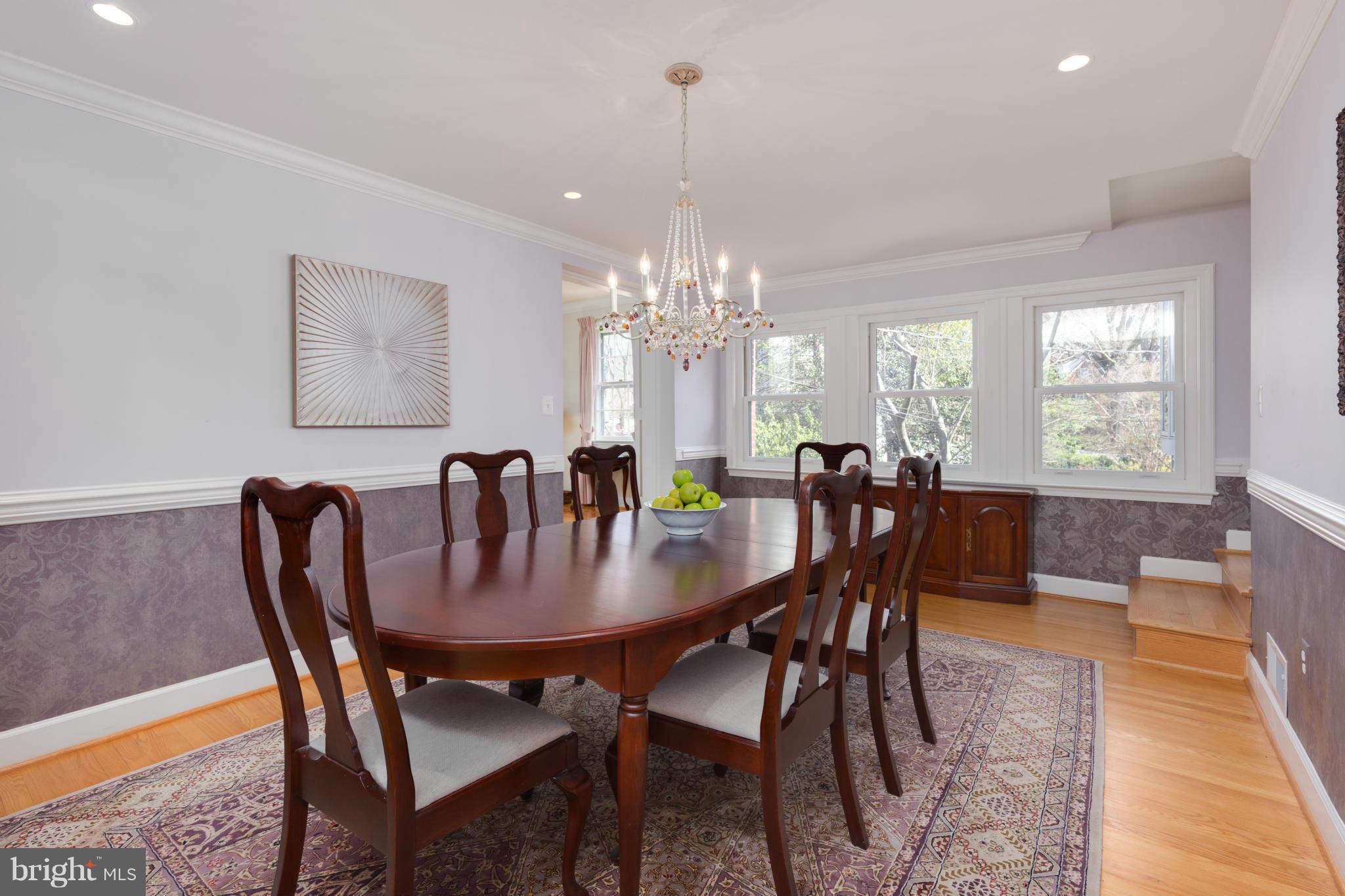 4508 19th Road North Arlington, VA 22207 - Photo 4 of 30 a view of a dining room with furniture window and wooden floor