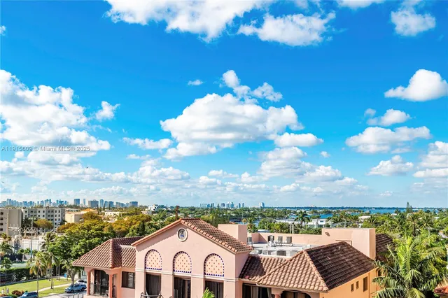 a view of city from balcony