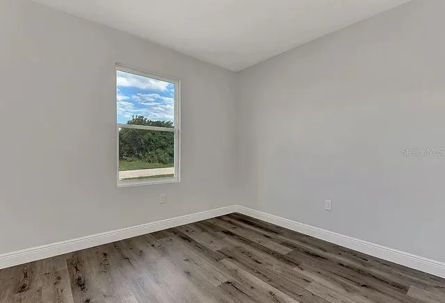 wooden floor in an empty room