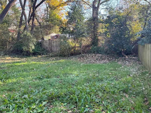 a big yard with lots of green space and plants
