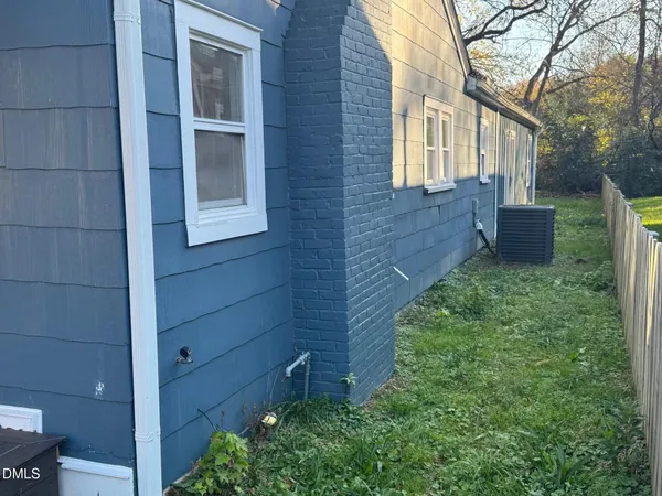 a view of a backyard door