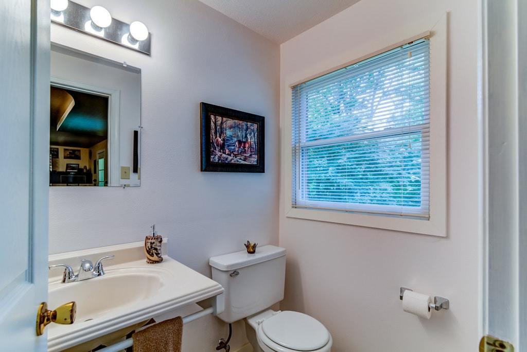 121 Oak Ridge Court Blue Ridge, VA 24064 - Photo 33 of 63 a bathroom with a sink a toilet and a mirror