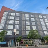 a front view of a building