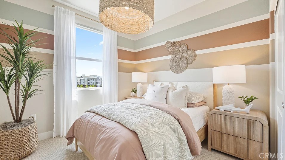 1720 East Park Lane, Unit 11 Anaheim, CA 92805 - Photo 15 of 25 a bedroom with a bed and painting on the wall