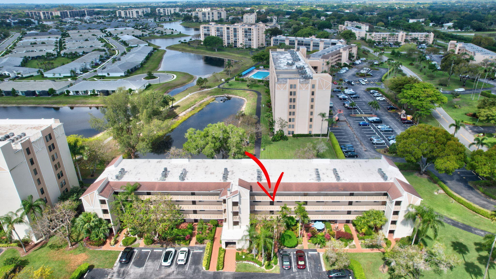 14375 Strathmore Lane, Unit 305 Delray Beach, FL 33446 - Photo 46 of 92 an aerial view of multiple house