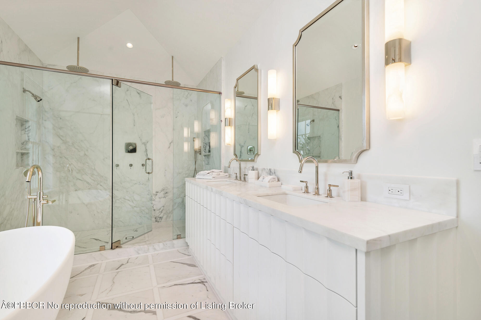 236 Pendleton Avenue Palm Beach, FL 33480 - Photo 19 of 35 a bathroom with a double vanity sink toilet and shower