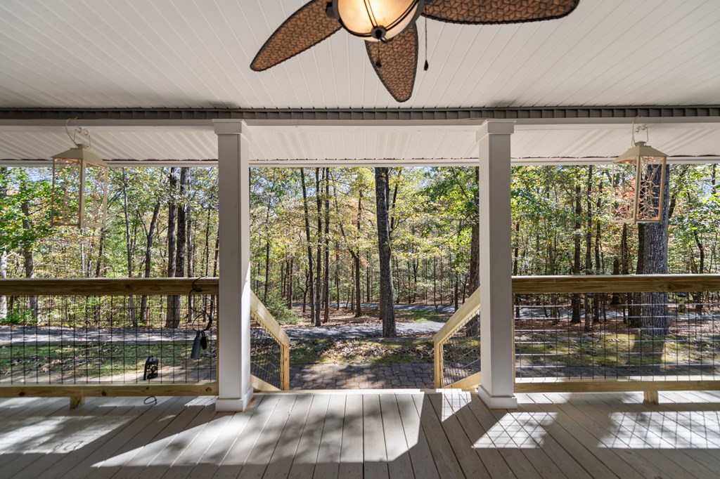 224 Timber Ridge Lane Ellijay, GA 30540 - Photo 10 of 61 Front porch view to the private wooded yard