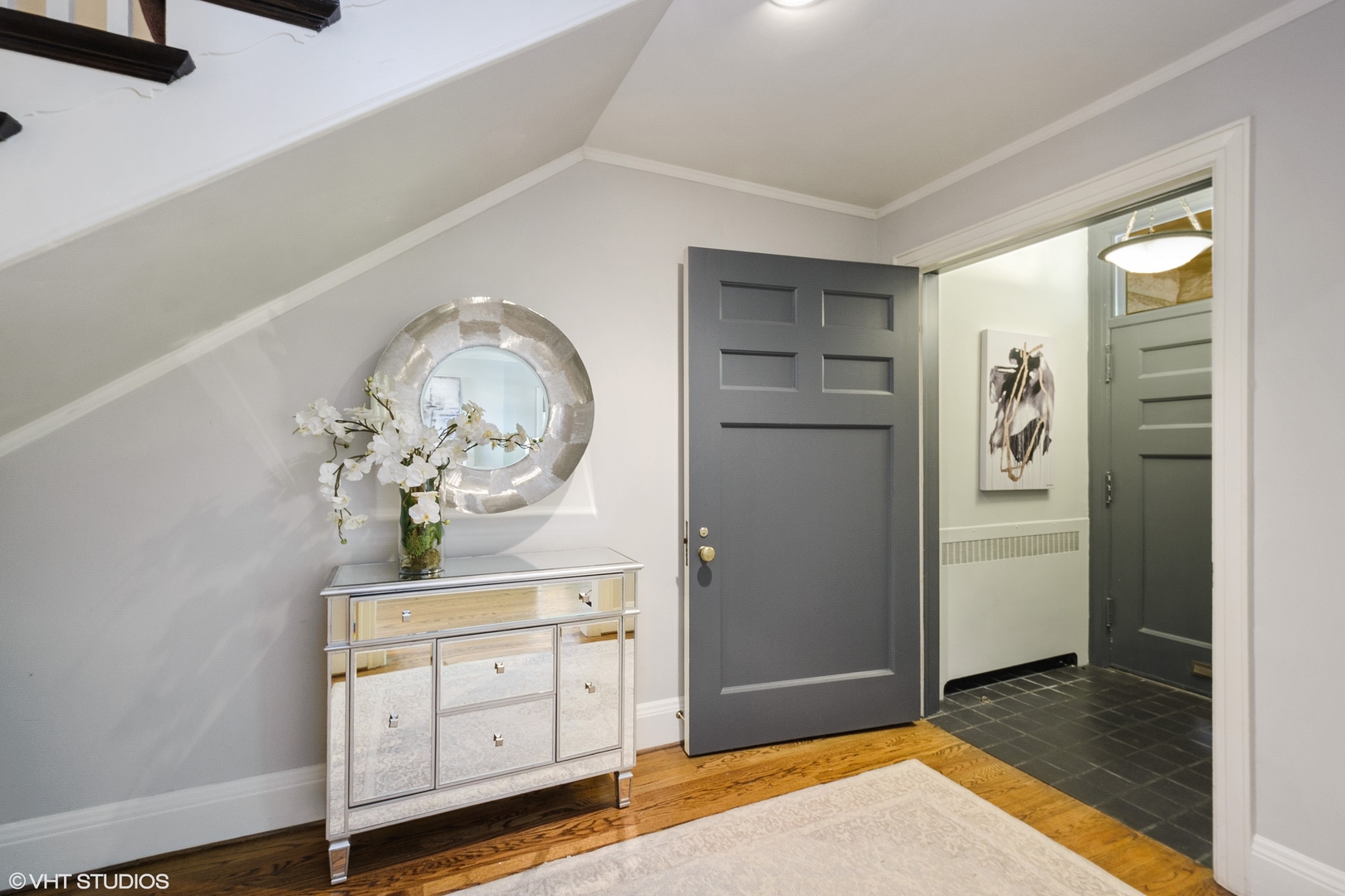 1442 North Astor Street Chicago, IL 60610 - Photo 9 of 55 a view of a hallway to closet and mirror