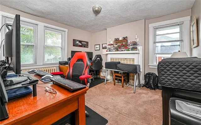 a room with furniture and a window