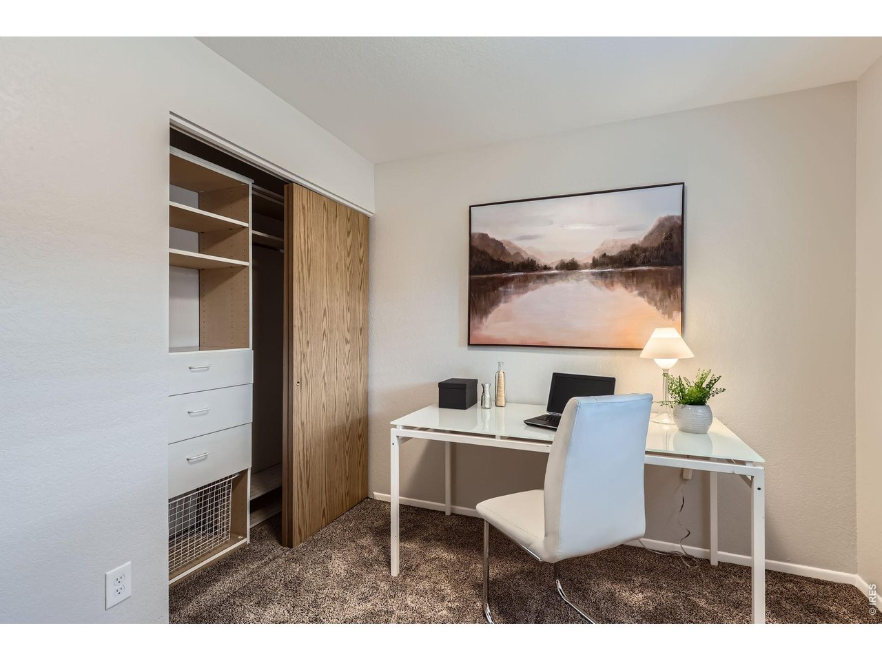 3515 28th Street, Unit 108 Boulder, CO 80301 - Photo 18 of 29 Custom Closet Organizer in 2nd Bedroom Closet is perfect for to set up a home office
