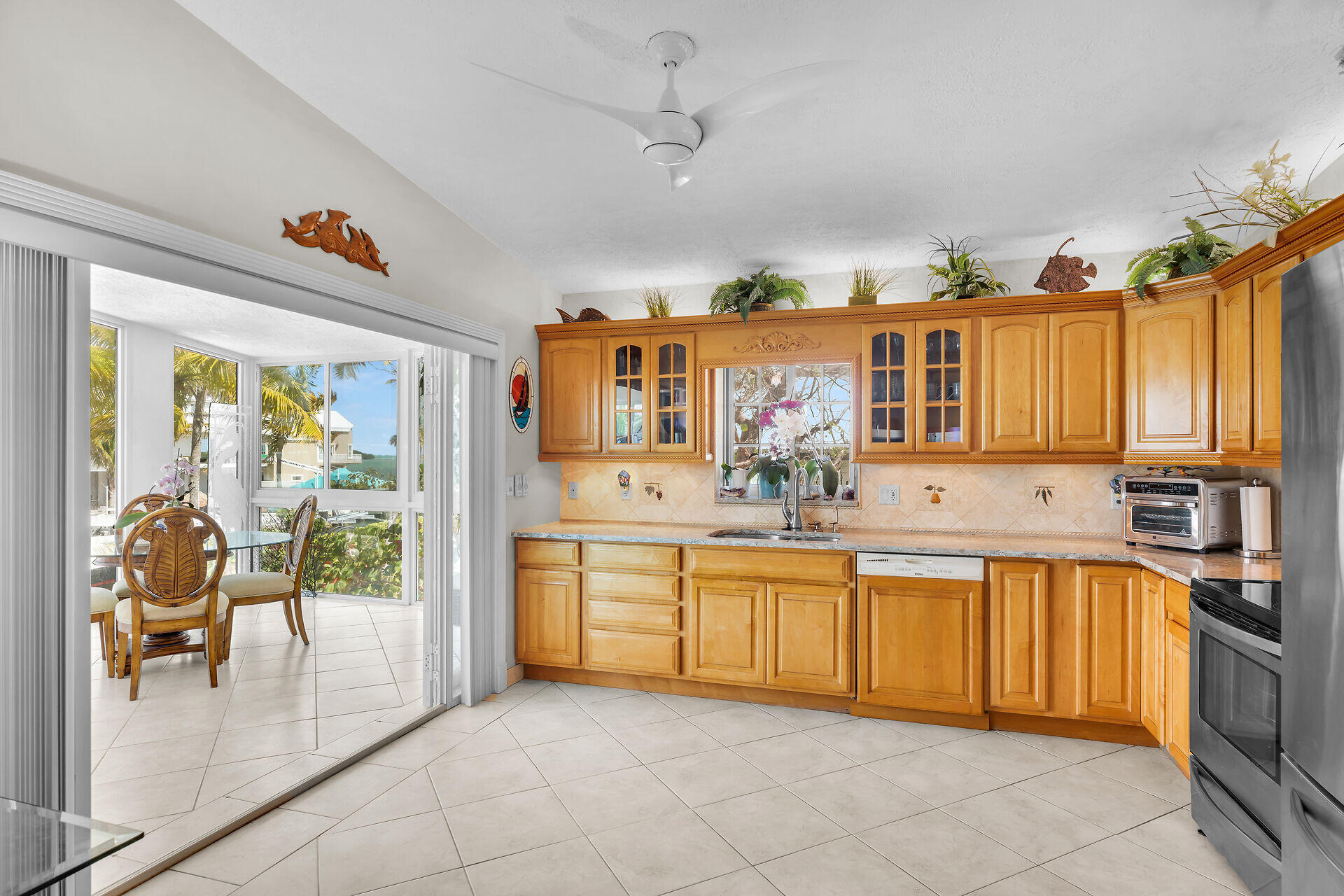 Kitchen and Sun Room