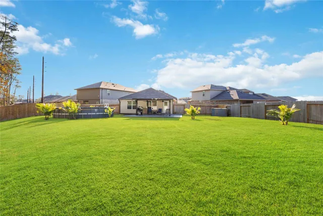 a view of a park with swings