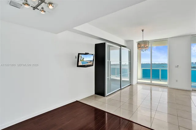 a view of an empty room