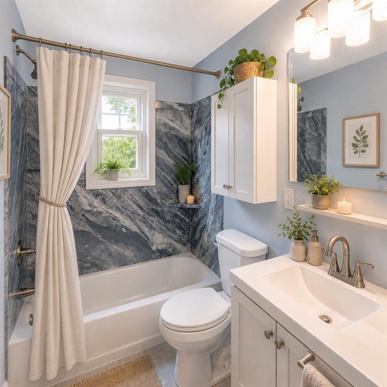 51 Revo Road Pittsburgh, PA 15236 - Photo 15 of 38 A beautifully updated full bath serves the main level with modern appeal.