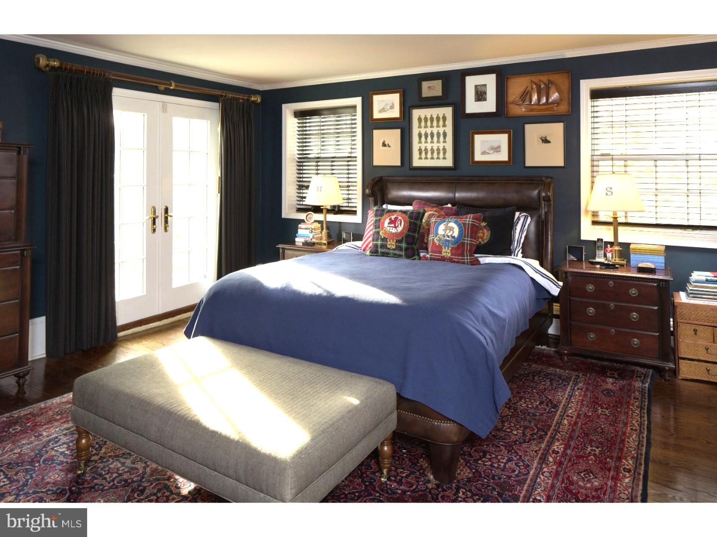 3056 Durham Road Doylestown, PA 18902 - Photo 15 of 36 Main Bedroom with French Doors to courtyard
