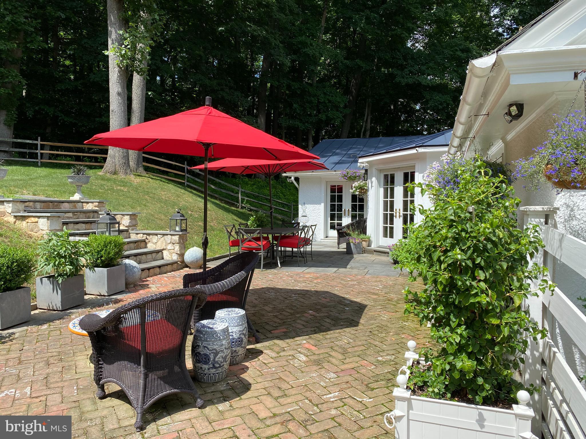 3056 Durham Road Doylestown, PA 18902 - Photo 22 of 36 Courtyard of Kitchen,Dining Rm, steps away to pool