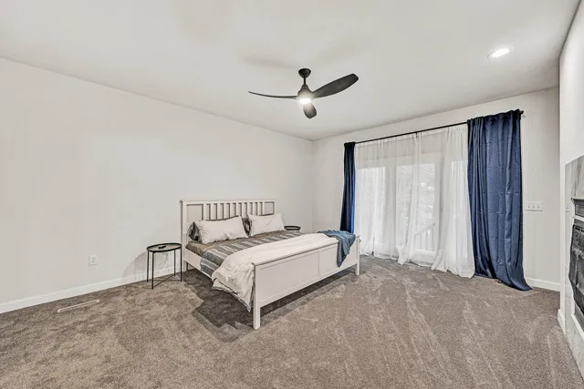 a view of small space with racks on the wall