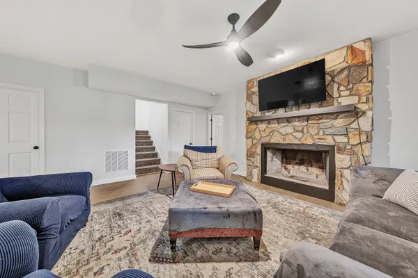 a bed room with a bed and a window