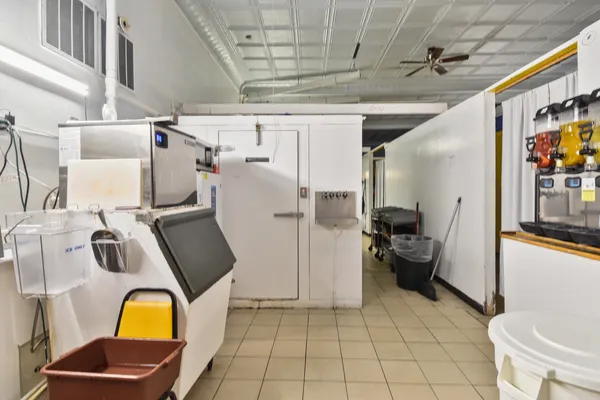 a close view of water heater room
