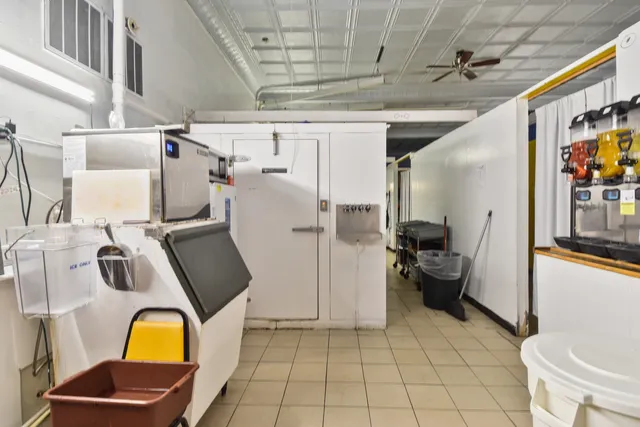 a close view of water heater room